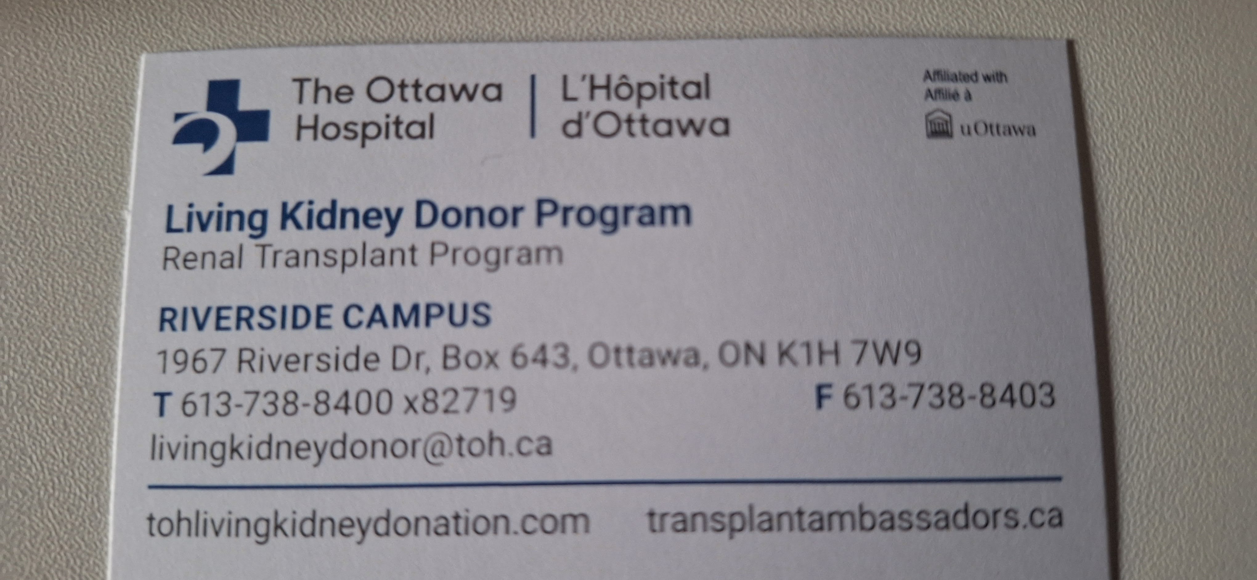 kidney donor program